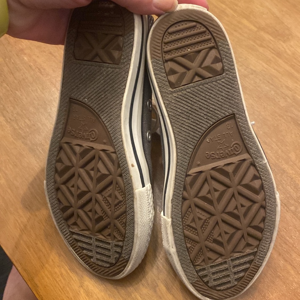 Converse kids Sz 13 grey All-Stars - Picture 5 of 7